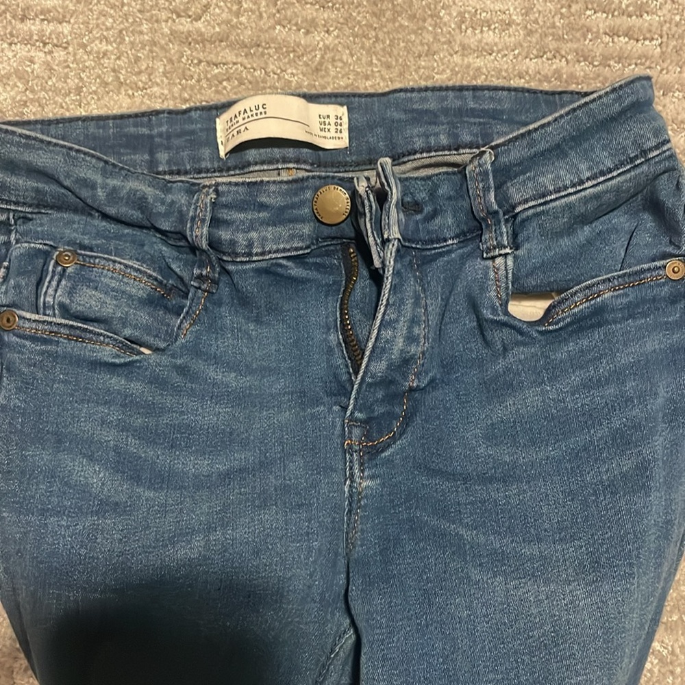 4 PAIRS OF ZARA TARAFLUC JEANS! Perfect condition! Size 4/6! - Picture 9 of 17